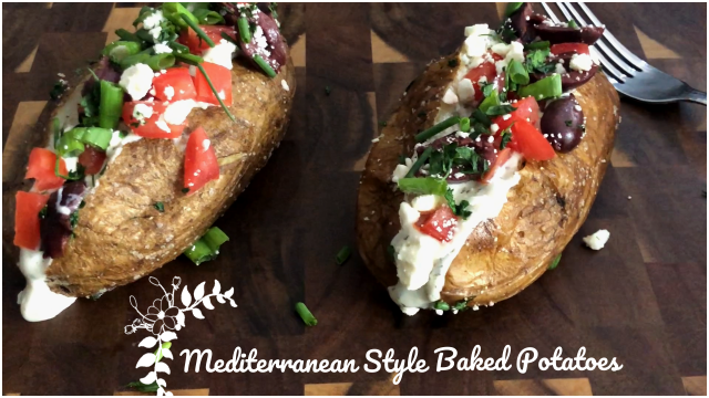 Mediterranean Style Baked Potato